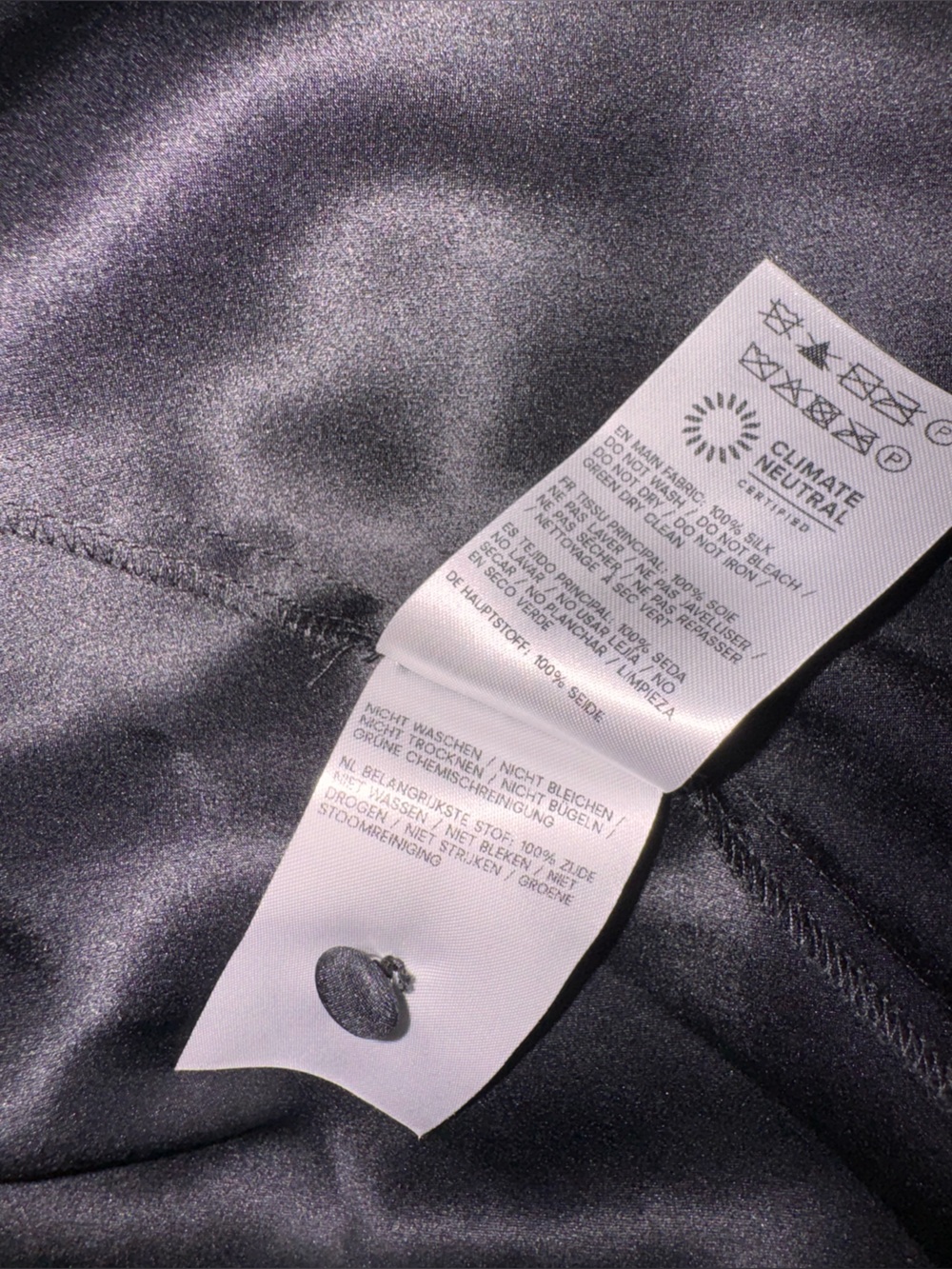 NEW Reformation Alli Silk Halter Midi Dress Sz 8 Black Noir - Picture 10 of 11